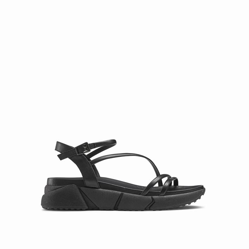 Russell & Bromley Flexible Sports Sandals Women's Black [GDK7483IP]